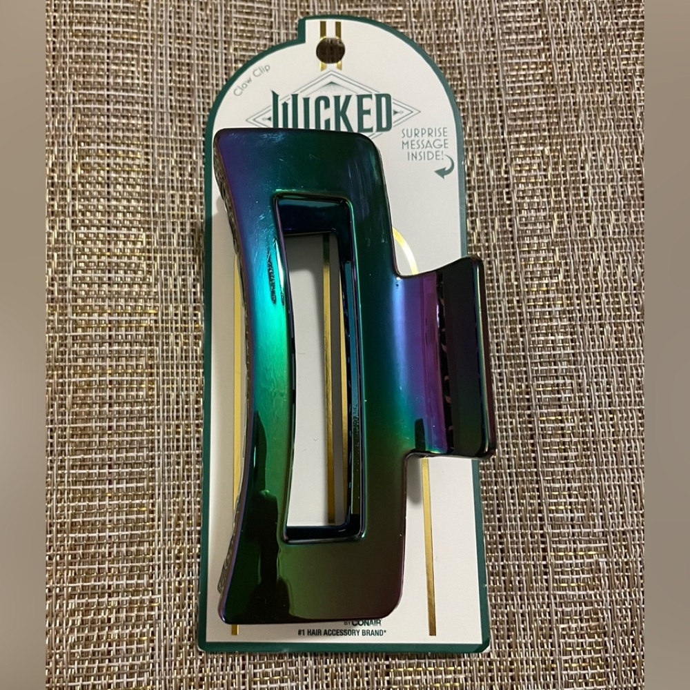 Scunci Wicked Elphaba Open Cut Claw Clip